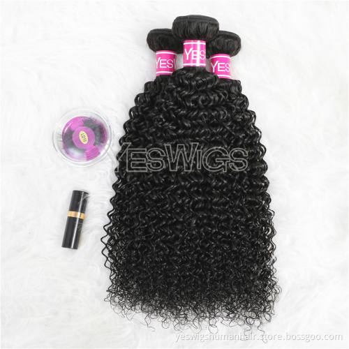 High Quality Peruvian Human Hair Extension Weave Bundles With Small Kinky Curls Natural Color Peruvian Hair Curly Wave Extension